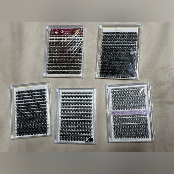 NIB | Bundle of 5 | Black False Eyelash Extensions clusters - Picture 1 of 6